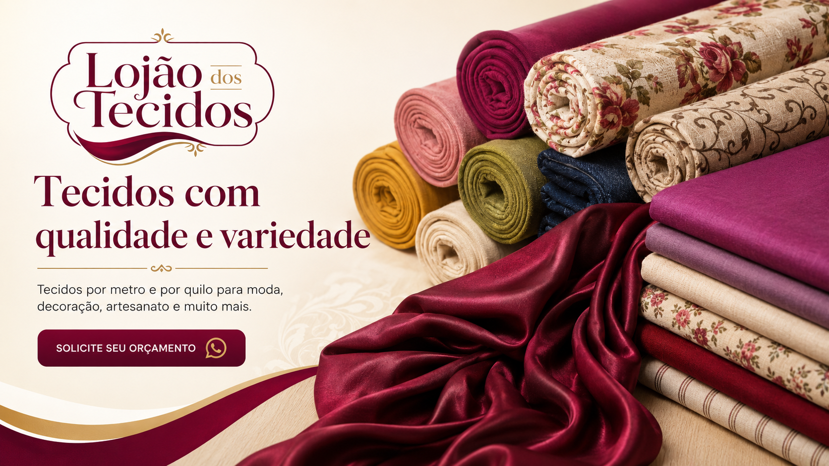 Lojão dos Tecidos - Tecidos com qualidade e variedade